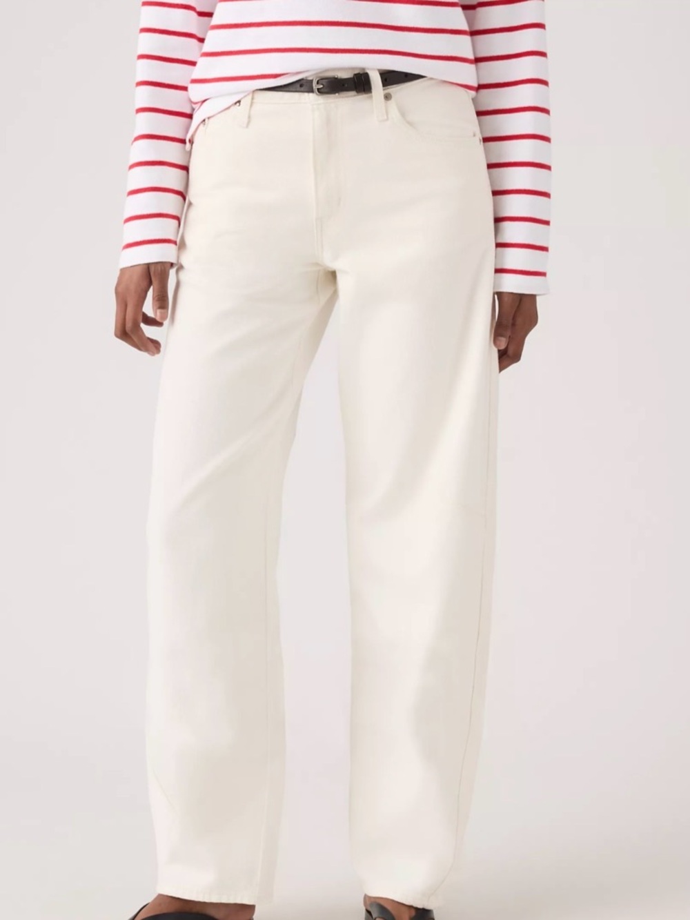 Levi’s Baggy Dad Barrel Cream Jeans